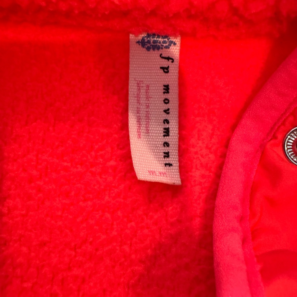 FP Movement by Free People Neon Pink Cowl Neck Sweater - Picture 3 of 4